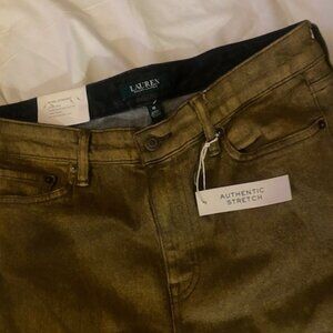 Ralph Lauren Stretch Gold  Pants